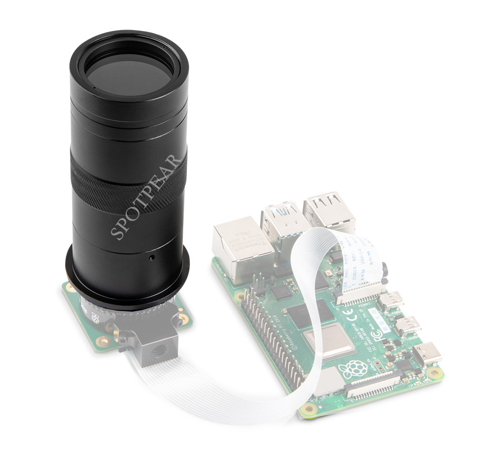 Raspberry Pi Hq Camera Microscope Lens - Himbeer-Pi-Kamera modul 100x Industrie mikroskop objektiv